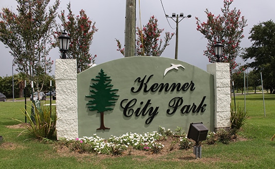Kenner City Park Sign